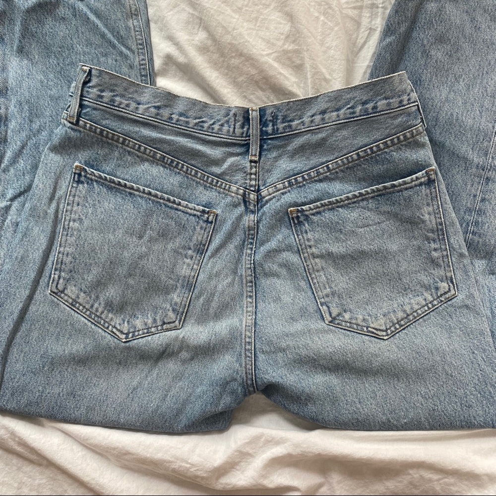 Agolde Riley High Rise Straight Crop Jeans - Picture 4 of 7